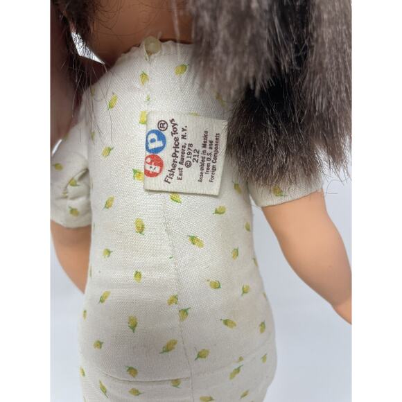 Vintage My Friend Jenny Doll Fisher Price 1978 Brunette Brown Eyes Cloth Body - Picture 4 of 10